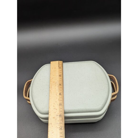 Vintage Supreme Stoneware Food Box with Leather Handles | Made in Canada - Picture 12 of 12